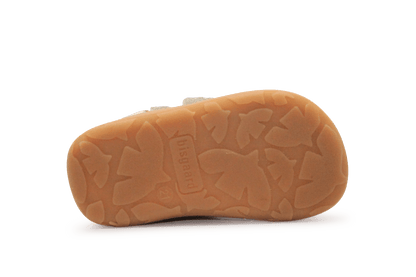 Bisgaard Barefoot Becky Klittenbandschoen - Beige Stippel - hatshoe