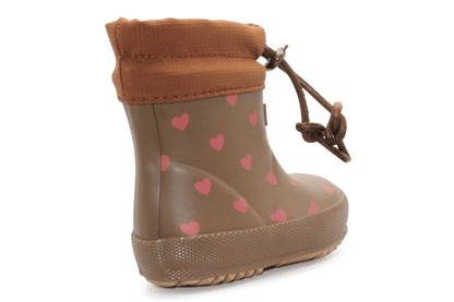 Bisgaard Regenlaars Baby Thermo Heartbeat - Bruin - hatshoe
