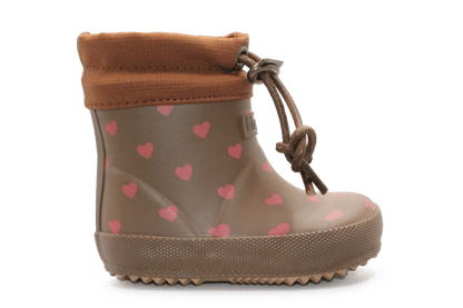 Bisgaard Regenlaars Baby Thermo Heartbeat - Bruin - hatshoe