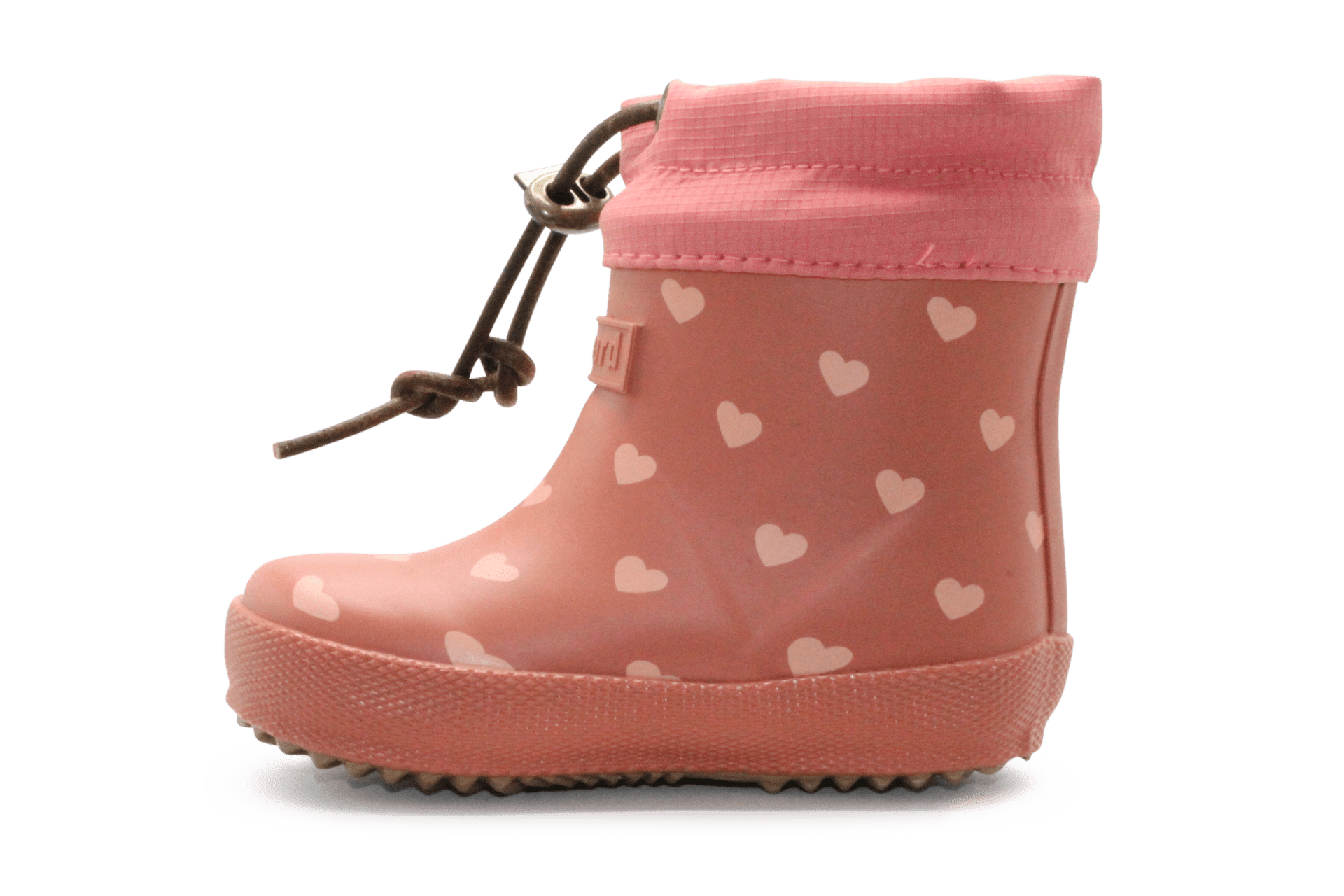 Bisgaard Regenlaars Baby Thermo Heartbeat - Roze - hatshoe