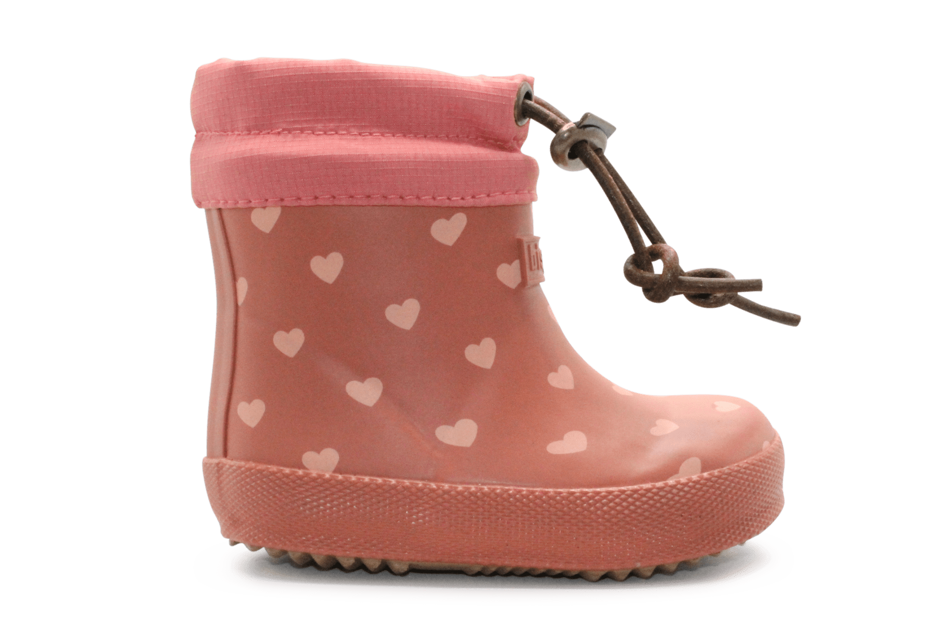 Bisgaard Regenlaars Baby Thermo Heartbeat - Roze - hatshoe