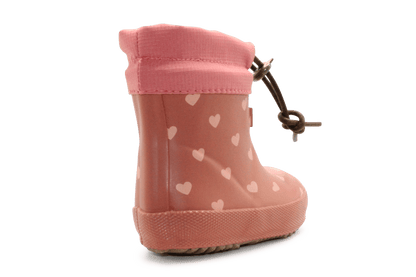 Bisgaard Regenlaars Baby Thermo Heartbeat - Roze - hatshoe