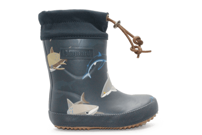 Bisgaard Regenlaars Haai Thermo - Blauw - hatshoe