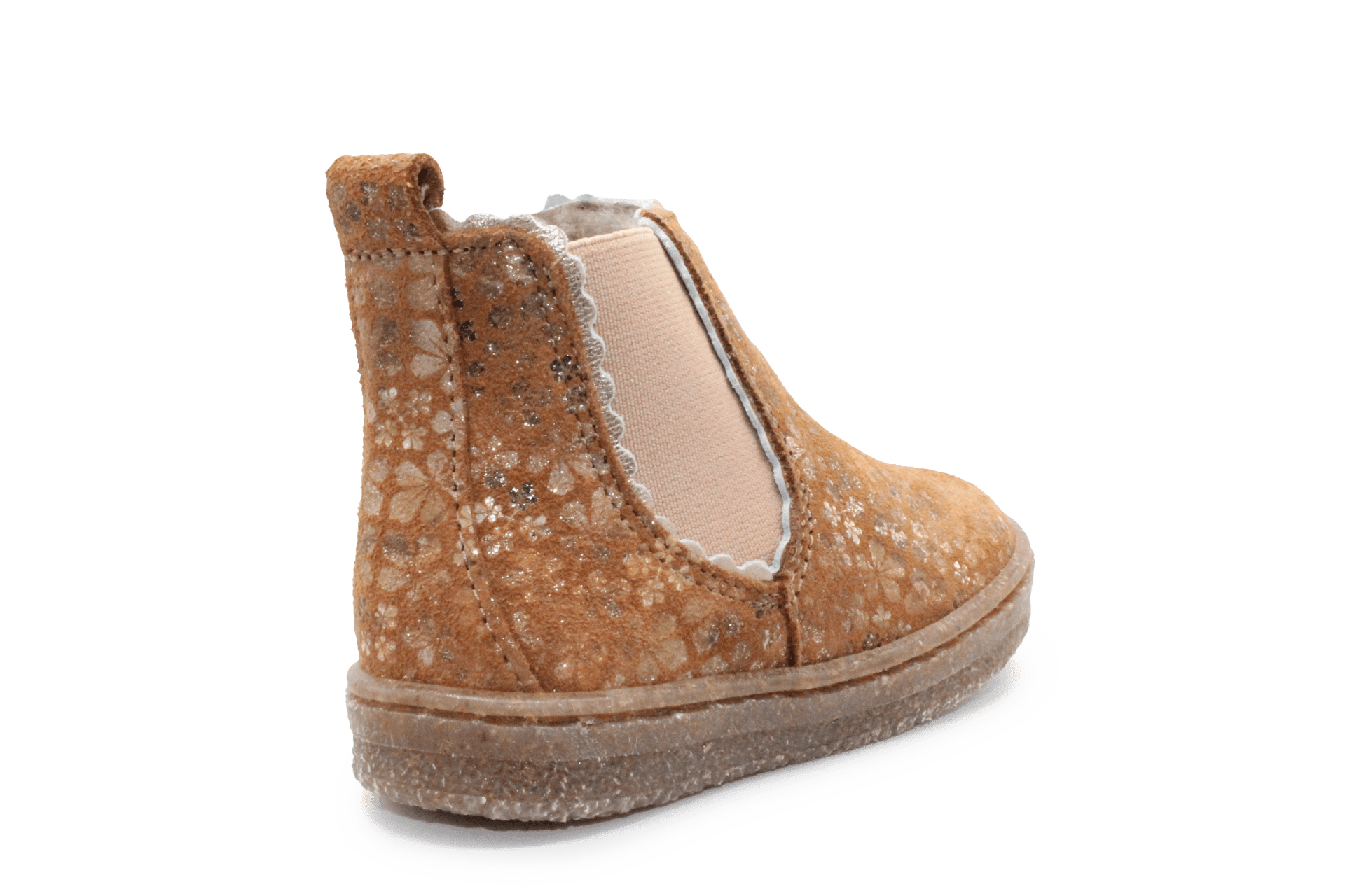 Bisgaard Siggi Lamb Laarsje - Bruin bloemetjes - hatshoe