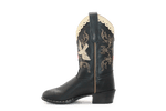 Bootstock Cowboylaars Black Dove kids Meisjes - Zwart - hatshoe