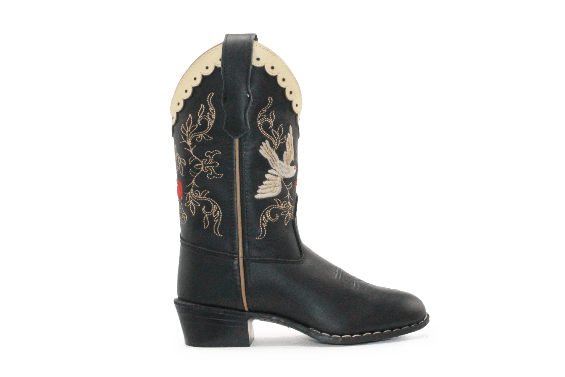 Bootstock Cowboylaars Black Dove kids Meisjes - Zwart