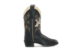 Bootstock Cowboylaars Black Dove kids Meisjes - Zwart - hatshoe