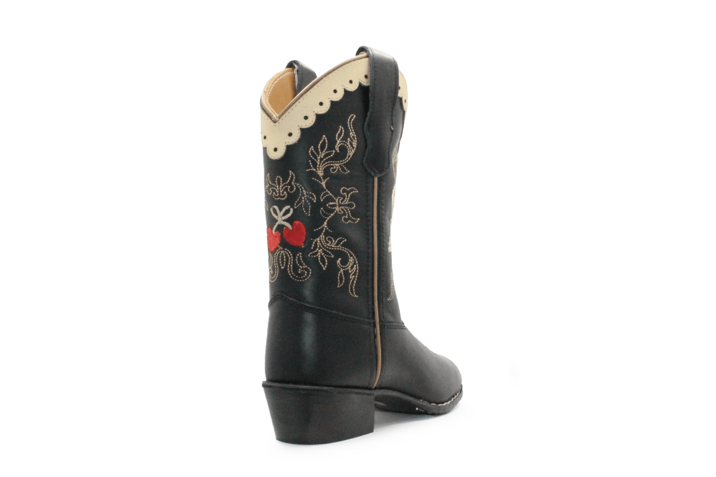 Bootstock Cowboylaars Black Dove kids Meisjes - Zwart - hatshoe
