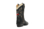 Bootstock Cowboylaars Black Dove kids Meisjes - Zwart - hatshoe