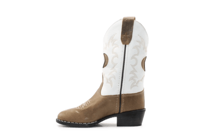 Bootstock Cowboylaars Milkeyway kids Meisjes - Brown/White - hatshoe