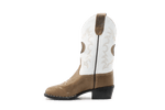 Bootstock Cowboylaars Milkeyway kids Meisjes - Brown/White - hatshoe