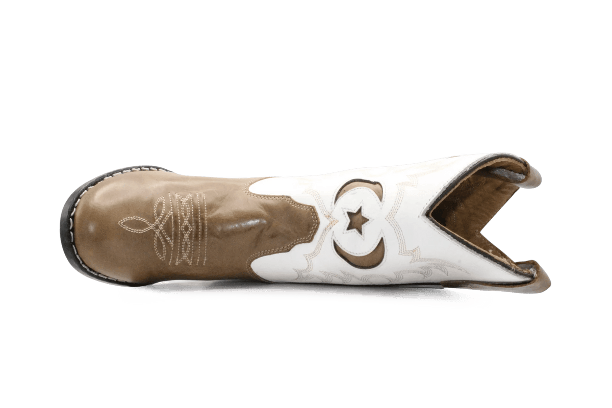Bootstock Cowboylaars Milkeyway kids Meisjes - Brown/White - hatshoe