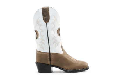 Bootstock Cowboylaars Milkeyway kids Meisjes - Brown/White - hatshoe