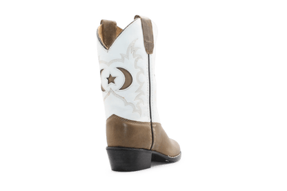 Bootstock Cowboylaars Milkeyway kids Meisjes - Brown/White - hatshoe