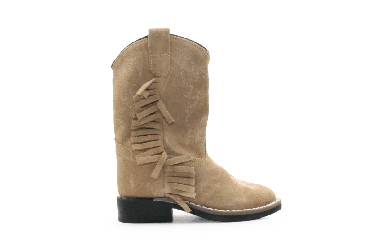 Bootstock Cowboylaars Ruffle Sand kids Meisjes - Camel - hatshoe