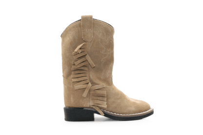 Bootstock Cowboylaars Ruffle Sand kids Meisjes - Camel - hatshoe
