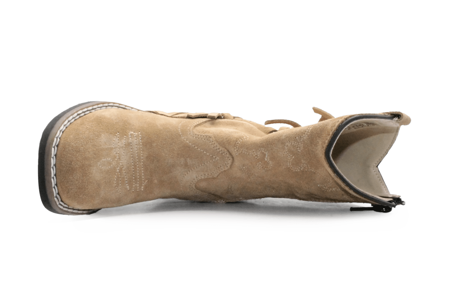 Bootstock Cowboylaars Ruffle Sand kids Meisjes - Camel