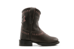 Bootstock Cowboylaars Warm Linning kids Meisjes - Dark Brown - hatshoe