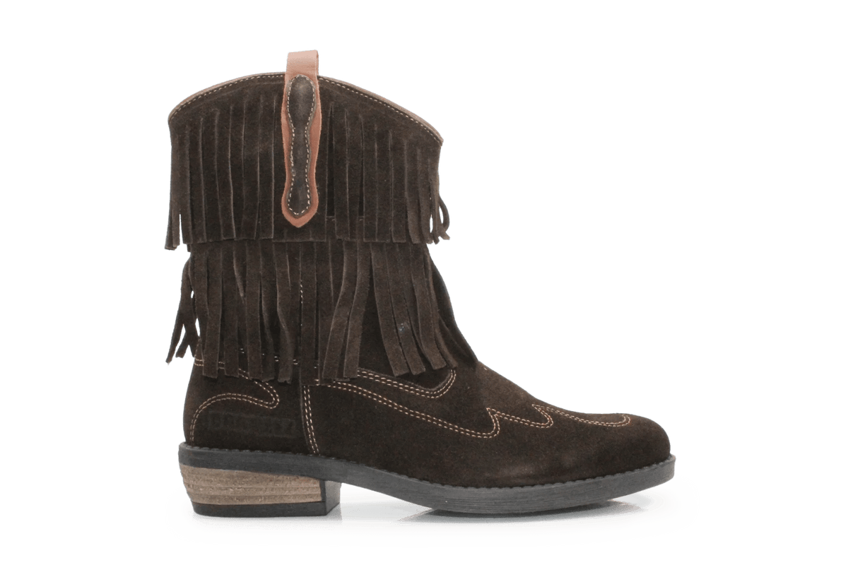 Braqeez Clara Cowboylaars - Donkerbruin - hatshoe