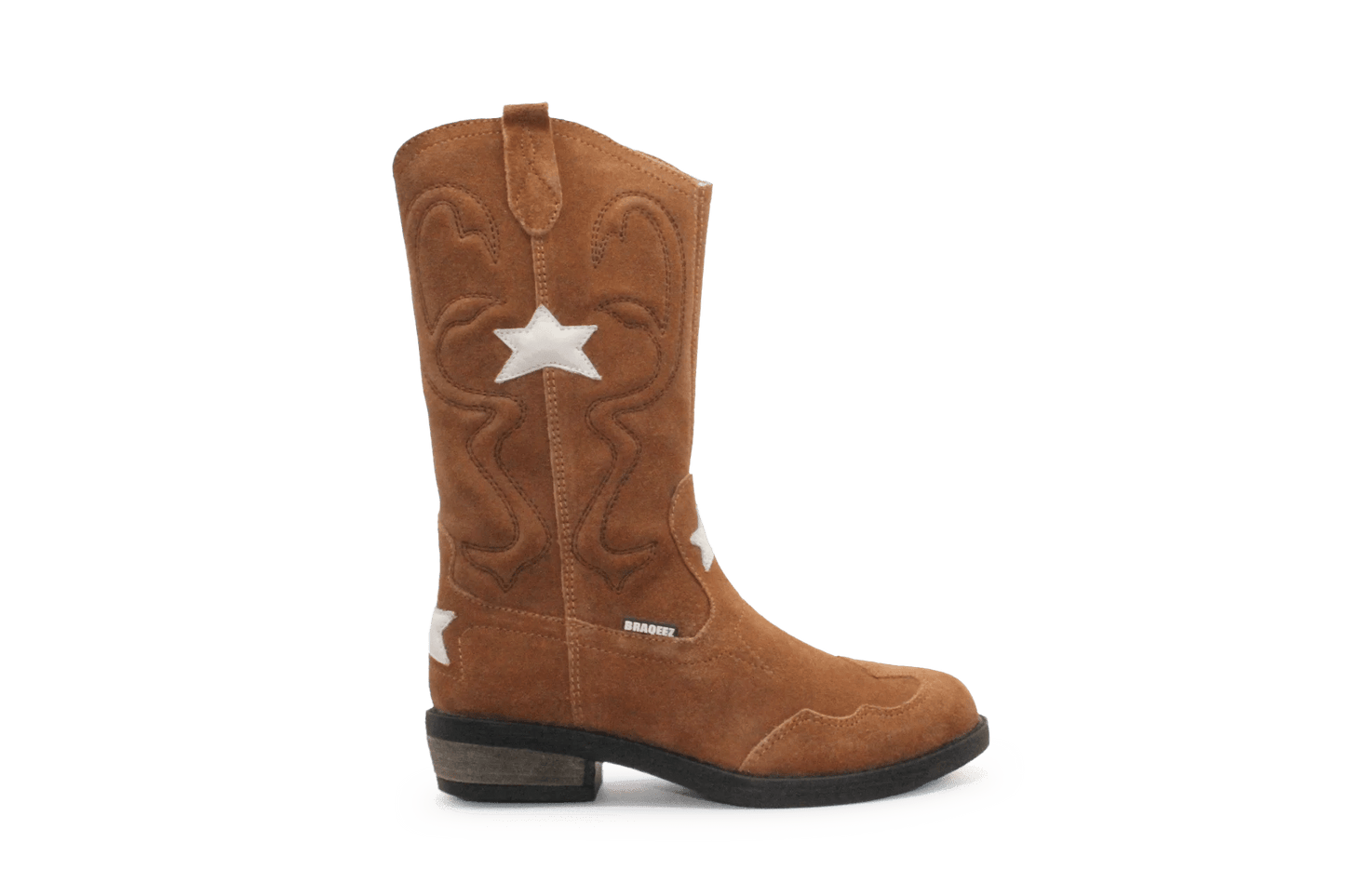 Braqeez Coco Cowboylaars - Bruin - hatshoe