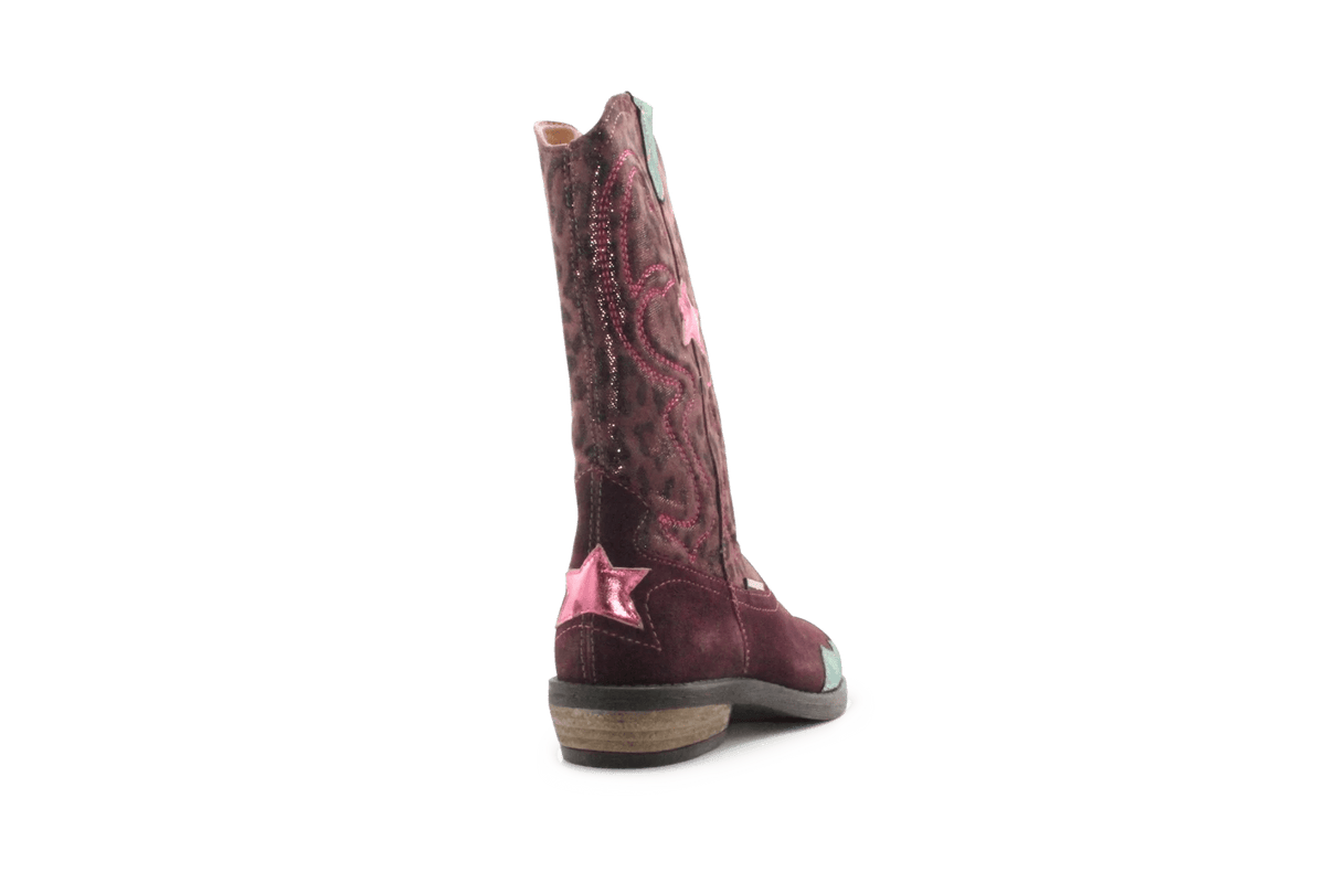 Braqeez Coco Cowboylaars - Paars - hatshoe
