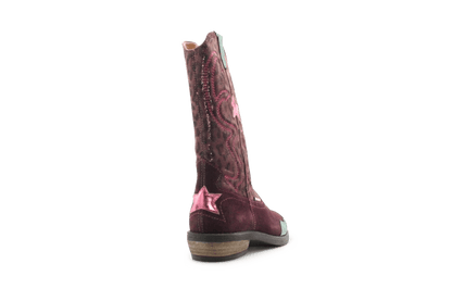 Braqeez Coco Cowboylaars - Paars - hatshoe