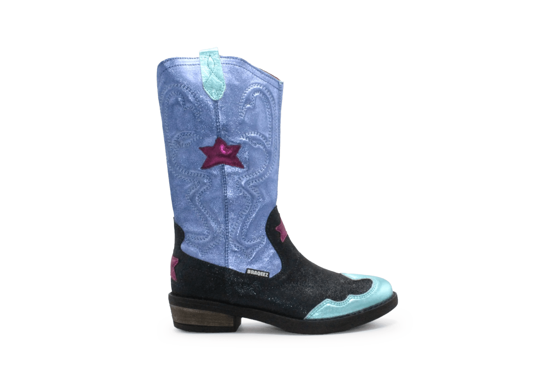 Braqeez Coco Cowboylaars - Turqouise - hatshoe