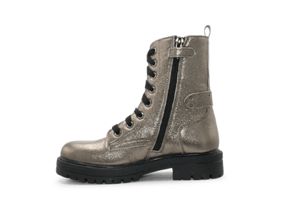 Braqeez lach Laep Meisjes Boots - Goud - hatshoe