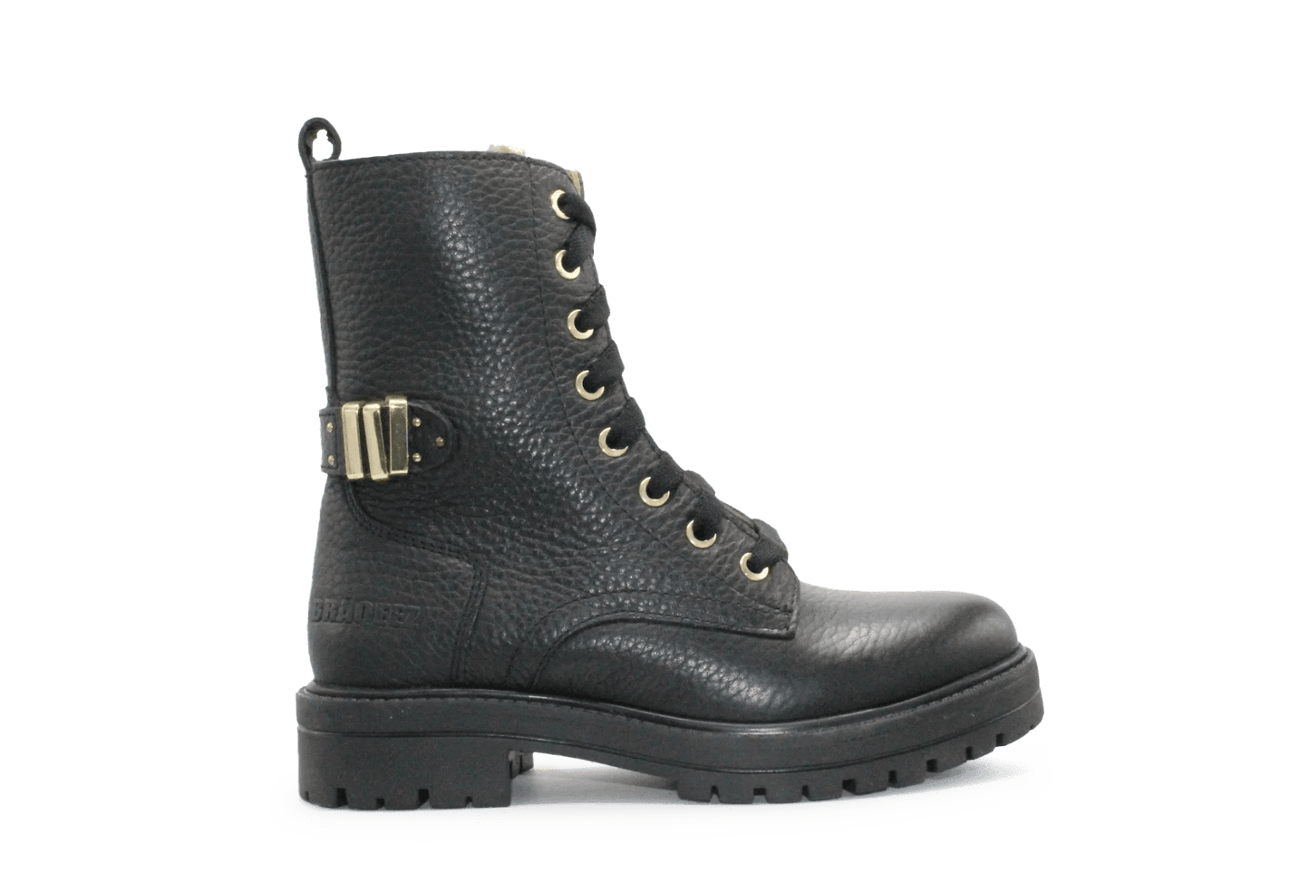 Braqeez laeh Laep Meisjes Boots - Zwart - hatshoe