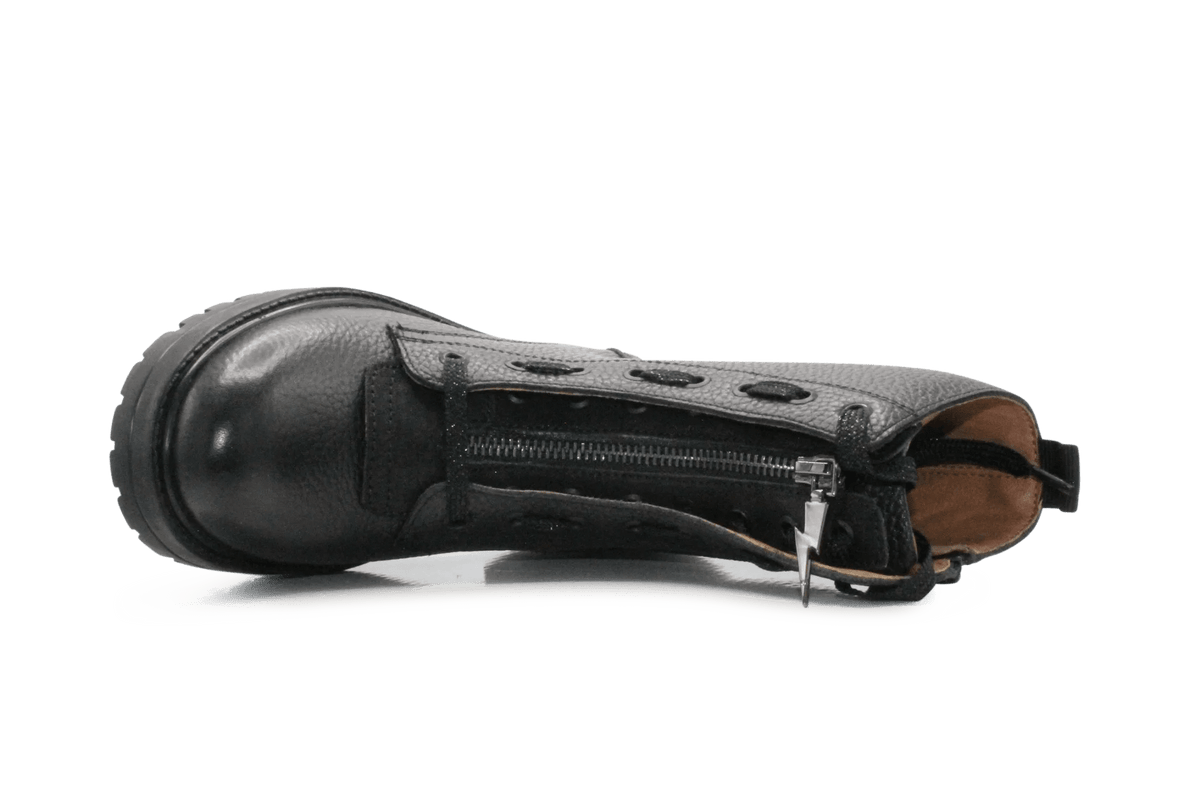 Braqeez Lieve Leap Biker Boots - Zwart - hatshoe