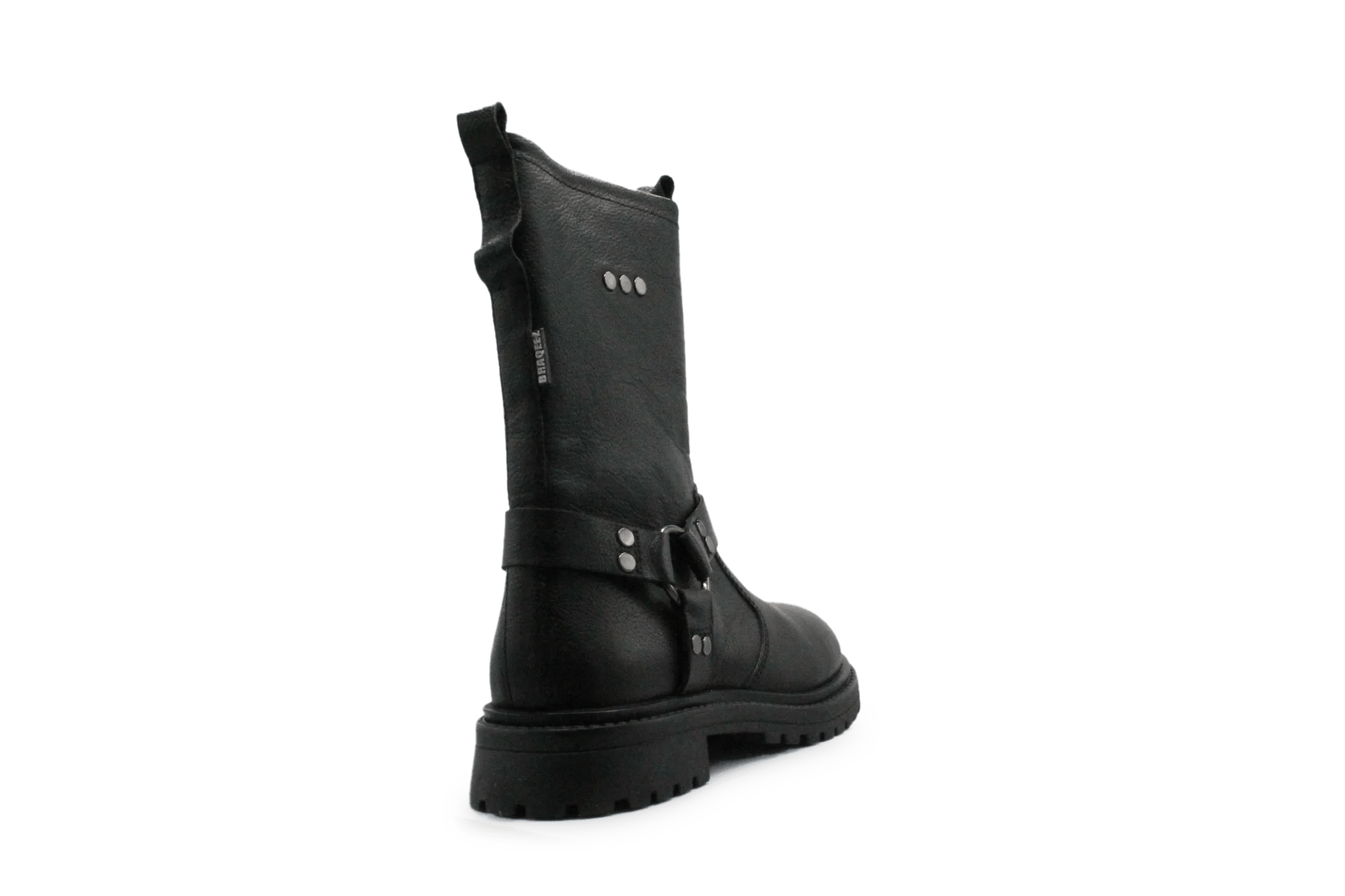 Braqeez Mave Miles Biker Boots - Zwart