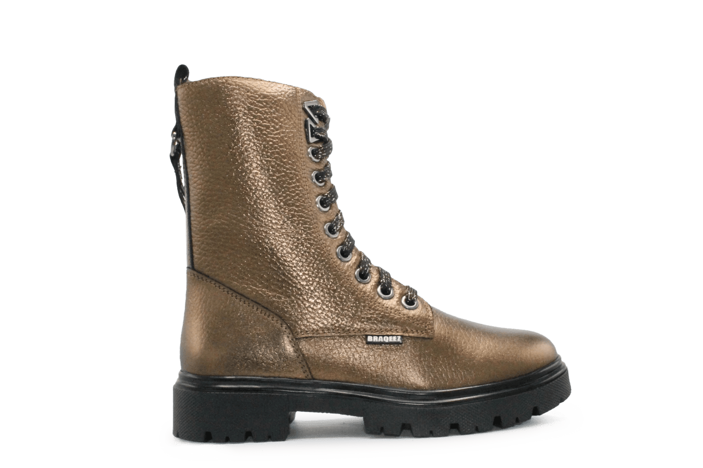 Braqeez Mave Moxie Biker Boots - Brons - hatshoe