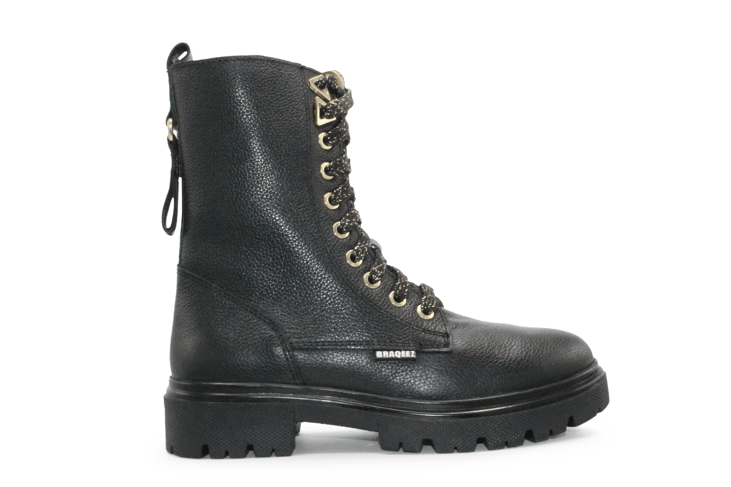 Braqeez Mave Moxie Biker Boots - Zwart - hatshoe