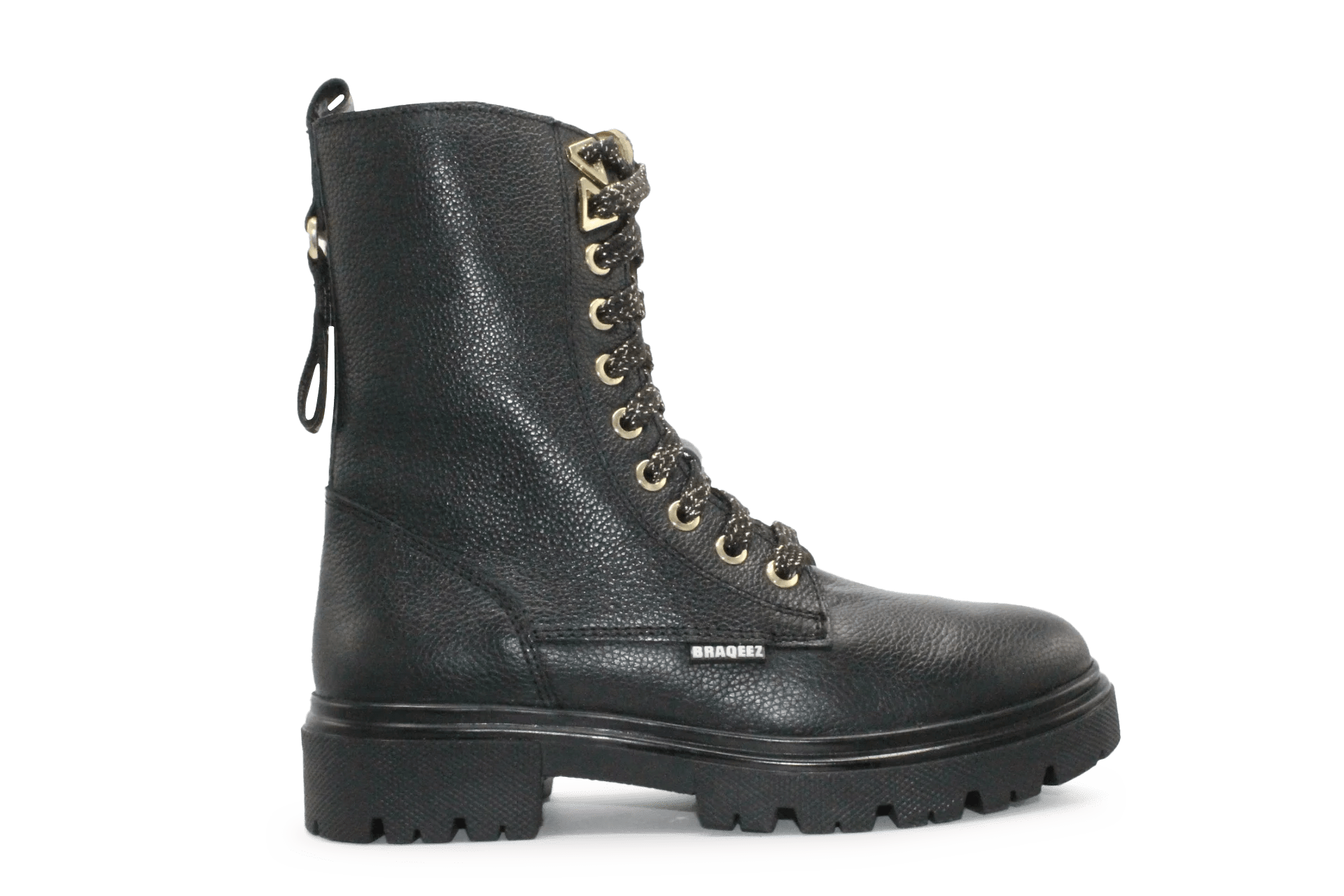 Braqeez Mave Moxie Biker Boots - Zwart - hatshoe