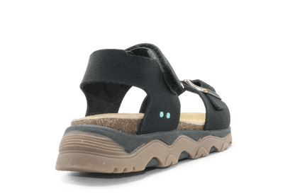Bunnies Sandaal Raf Rock - Zwart - hatshoe