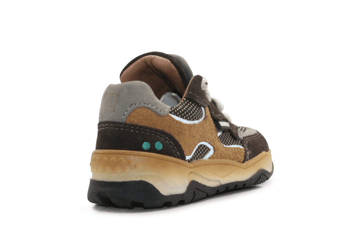 BunniesJR Chase Chunky Jongens Sneaker - Chocolate - hatshoe