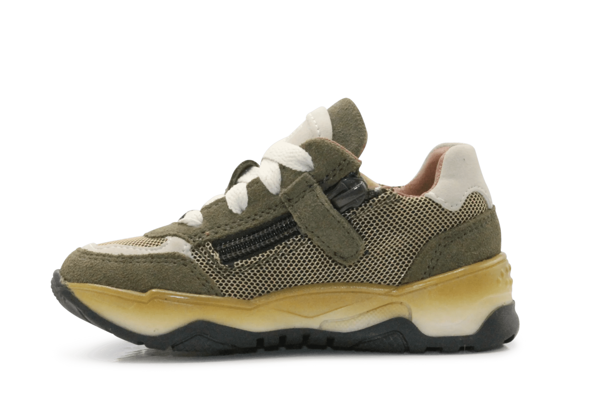 BunniesJR Chase Chunky Jongens Sneaker - Legergroen