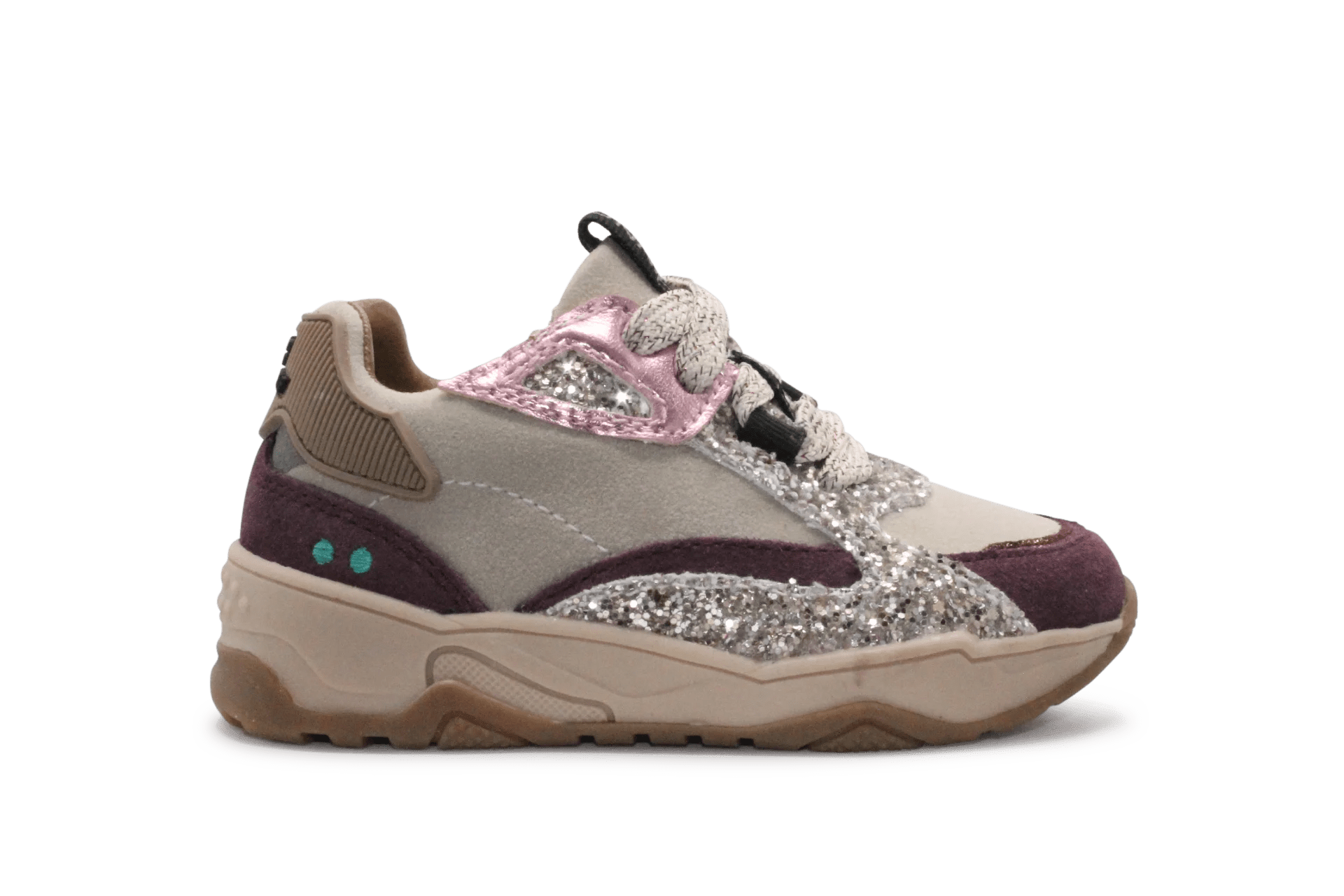 BunniesJR Ciske Chunky Meisjes Sneaker - Aubergine