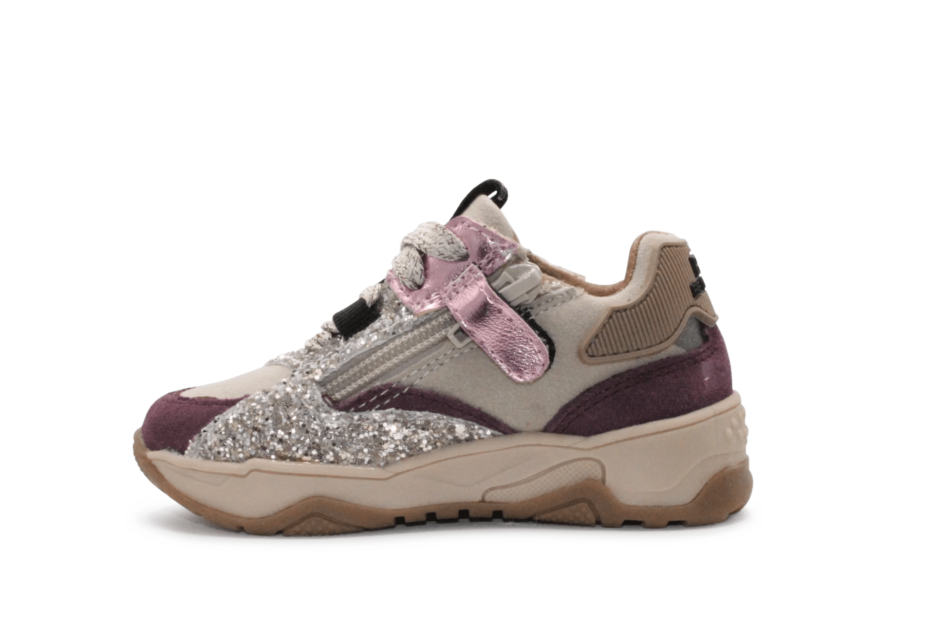 BunniesJR Ciske Chunky Meisjes Sneaker - Aubergine
