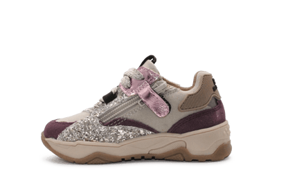 BunniesJR Ciske Chunky Meisjes Sneaker - Aubergine - hatshoe
