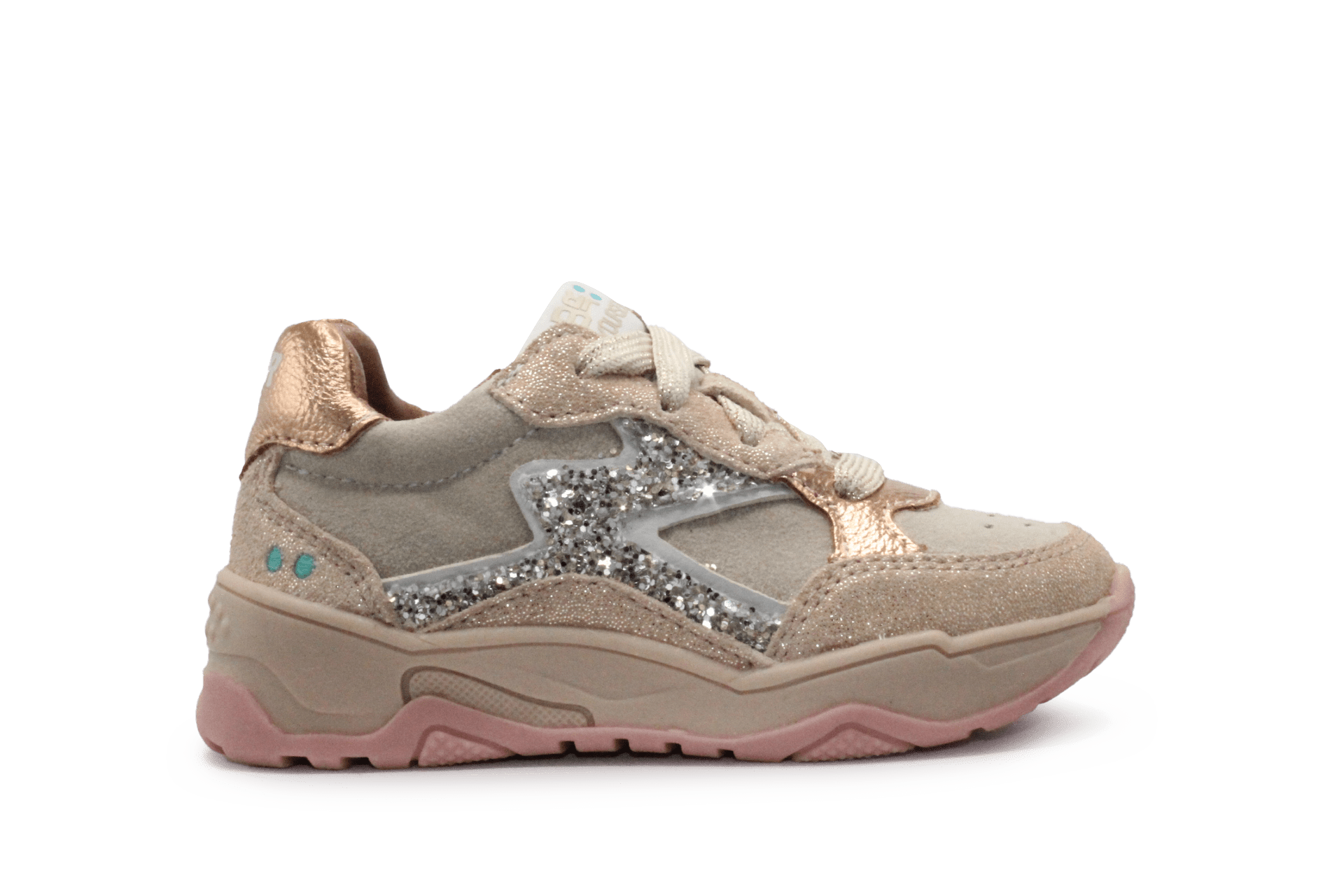 BunniesJR Cleo Chunky Meisjes Sneaker - Rose Goud - hatshoe