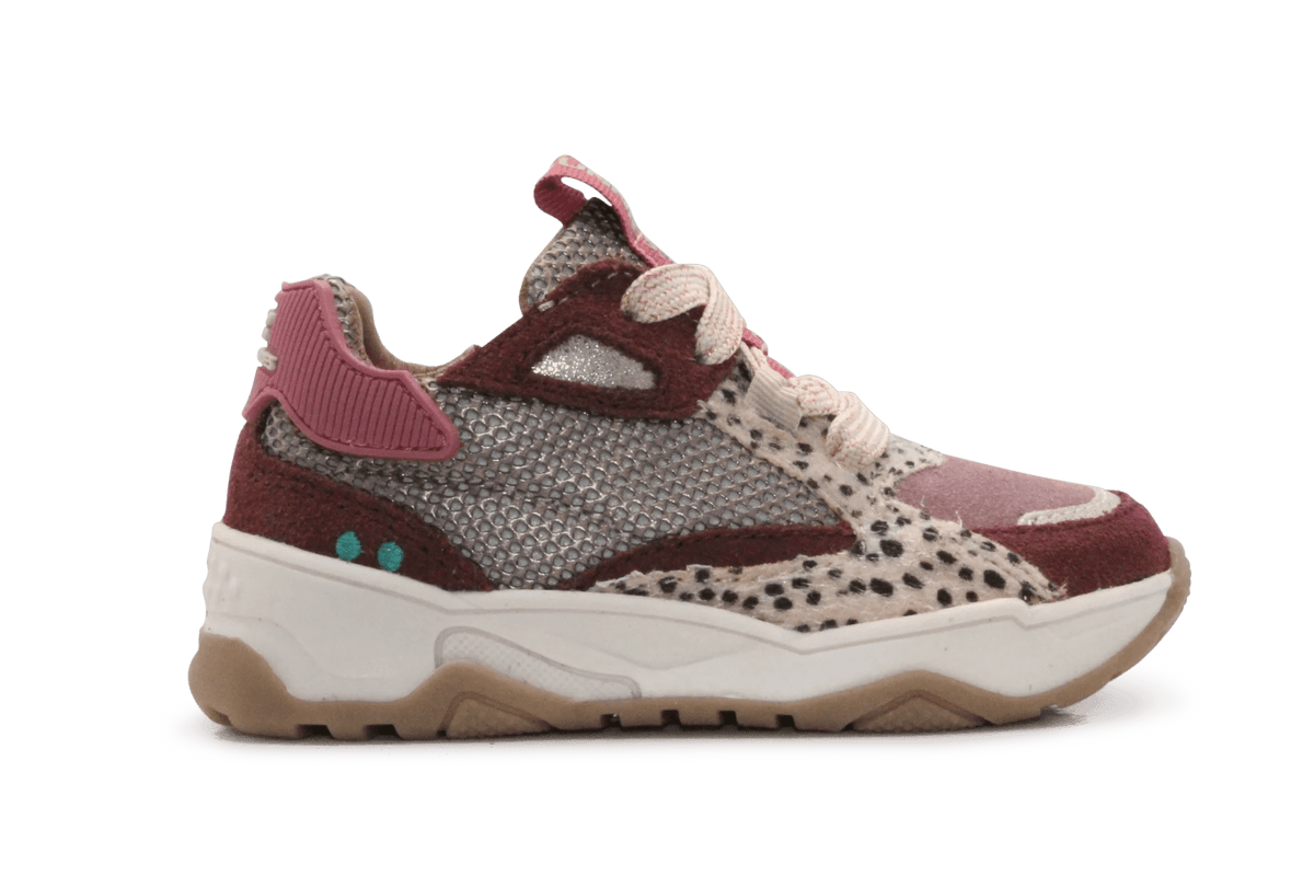 BunniesJR Cody Chunky Meisjes Sneaker - Bordeaux - hatshoe
