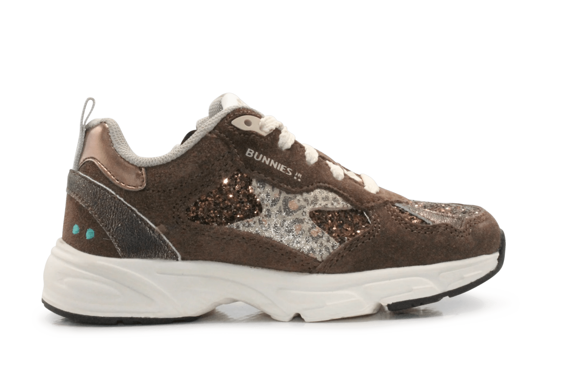 BunniesJR Daan Dash Meisjes Sneaker - Donkerbruin