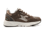 BunniesJR Daan Dash Meisjes Sneaker - Donkerbruin - hatshoe