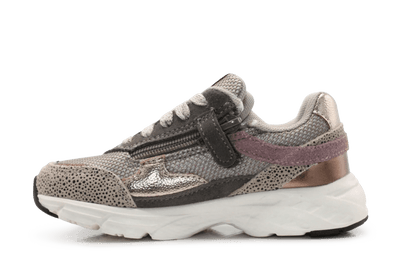 BunniesJR Duuk Dash Meisjes Sneaker - Taupe - hatshoe