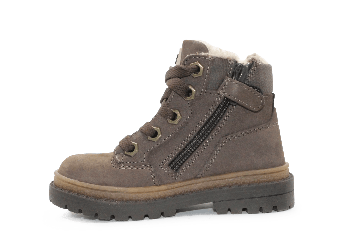 BunniesJR Jongens Schoen Thijs Trail - Donker Bruin - hatshoe