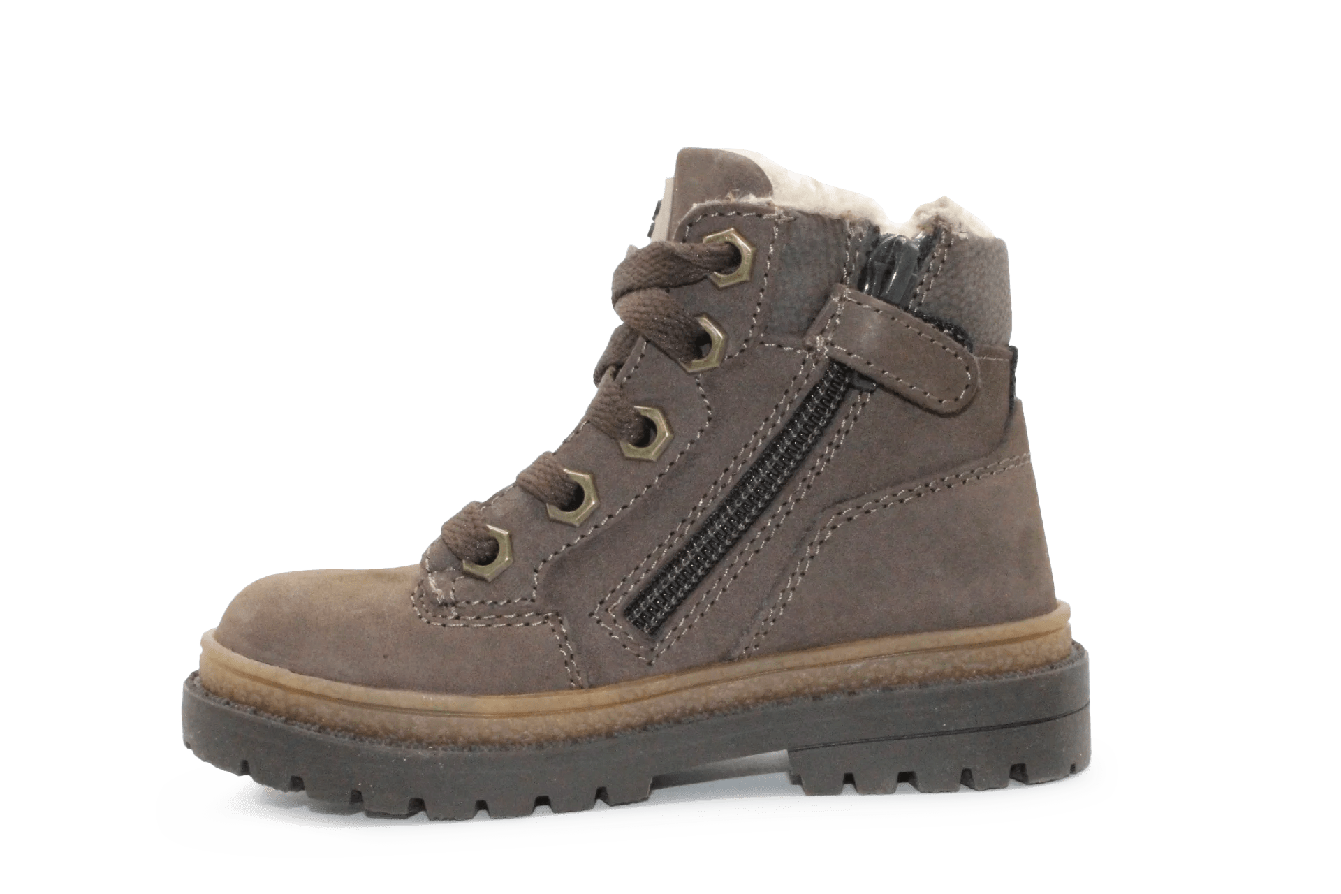 BunniesJR Jongens Schoen Thijs Trail - Donker Bruin - hatshoe