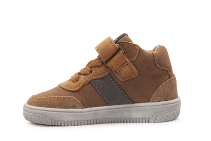 BunniesJR Jongens Sneaker Mika Mellow - Bruin - hatshoe