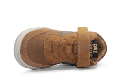 BunniesJR Jongens Sneaker Mika Mellow - Bruin - hatshoe