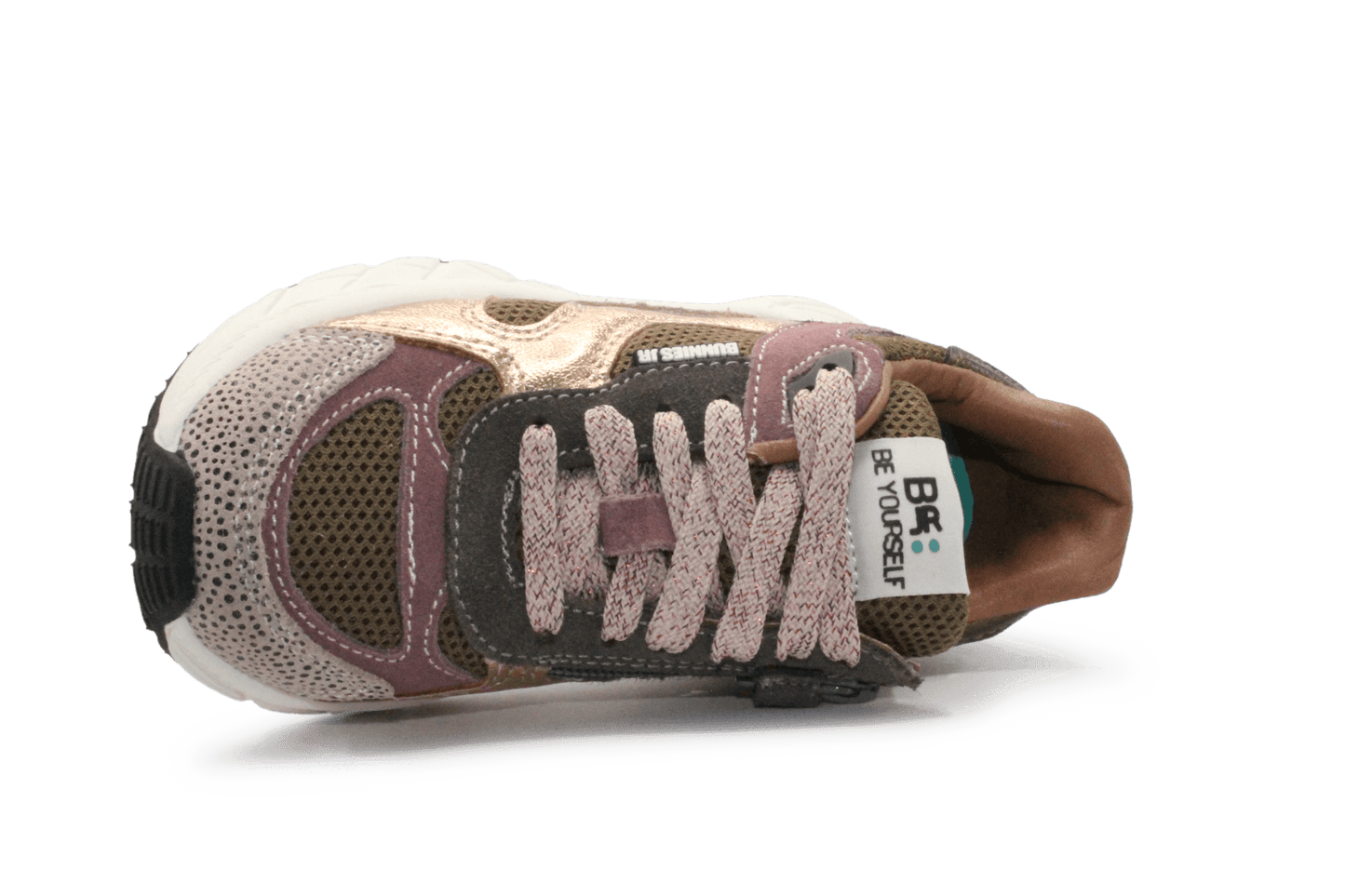 BunniesJR Reza Rush Meisjes Sneaker - Brons Groen - hatshoe